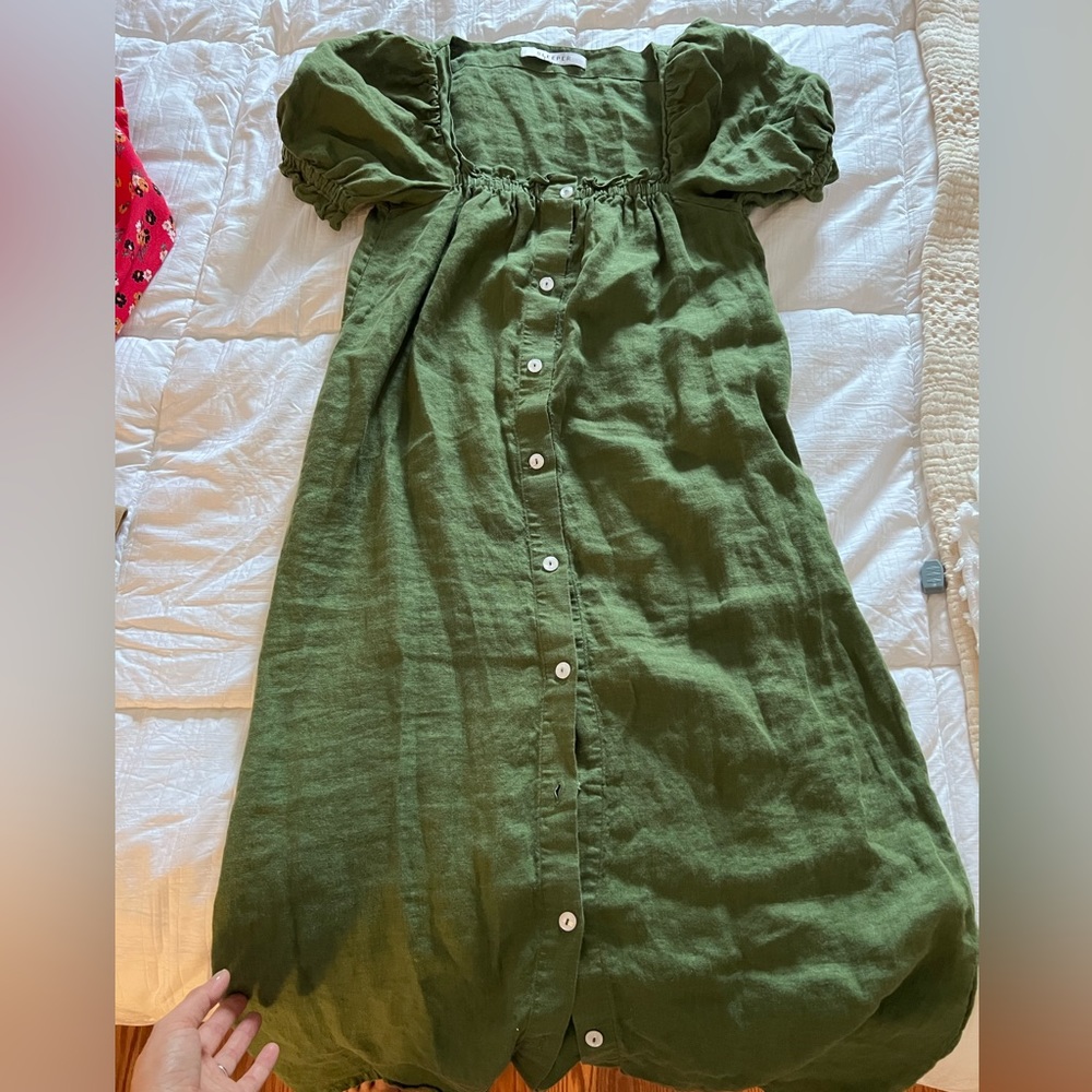 Super cute sleeper dress in green